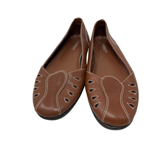 Sandler of Boston Pleasure Flats With Cutout Design & Contrast Stitching Size 9M - Picture 7 of 12